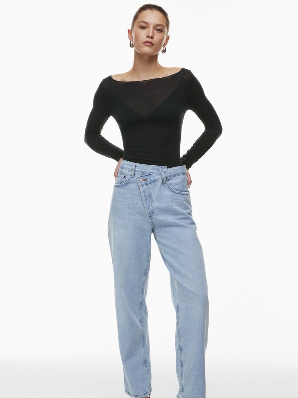Aritzia Agolde Criss Cross Jeans